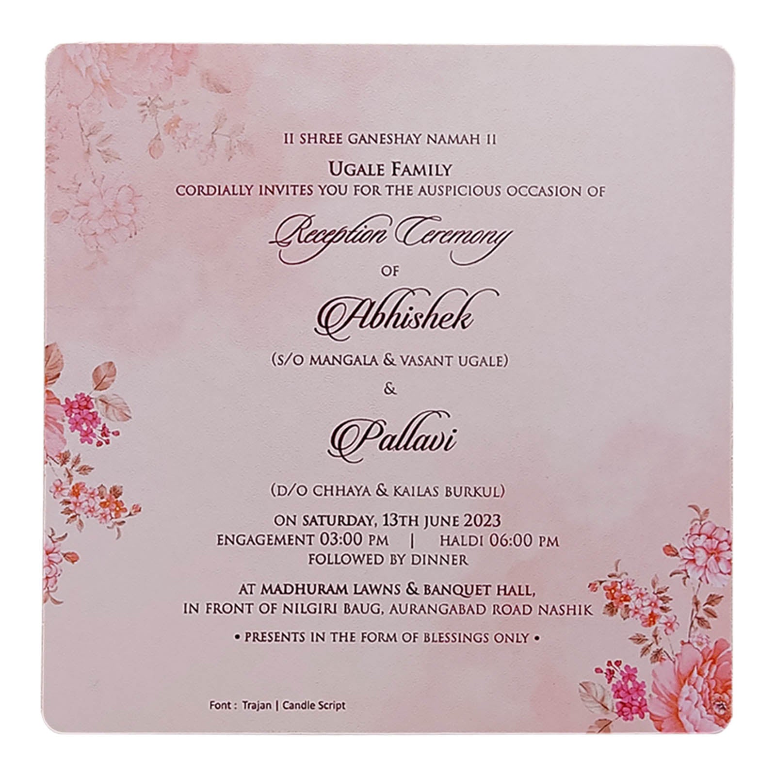 Invitation Card - KRCS6550