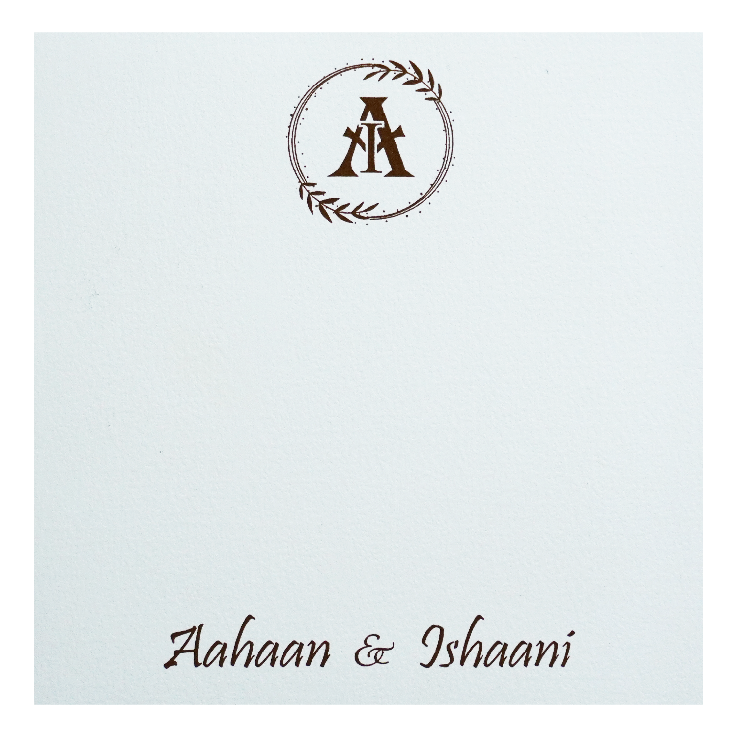 White Peacock Theme Invitation-KRC30200