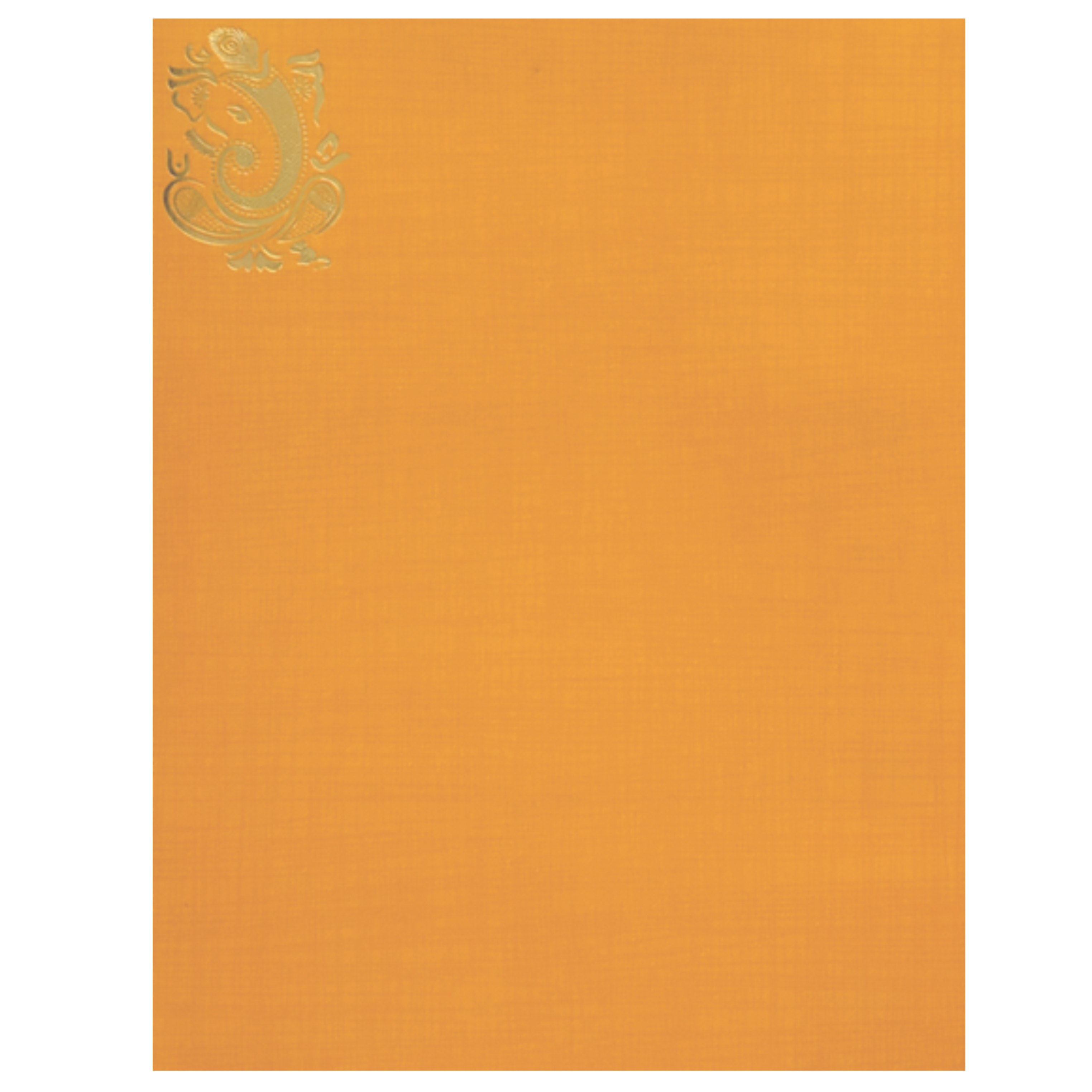 Orange Metallic Invitation Card-KNK50250