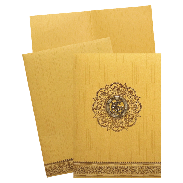 Make your event special with our exclusive Yellow Golden Ganesha Wedding Card . Shop now! ?WhatsApp Support ?Express Delivery.