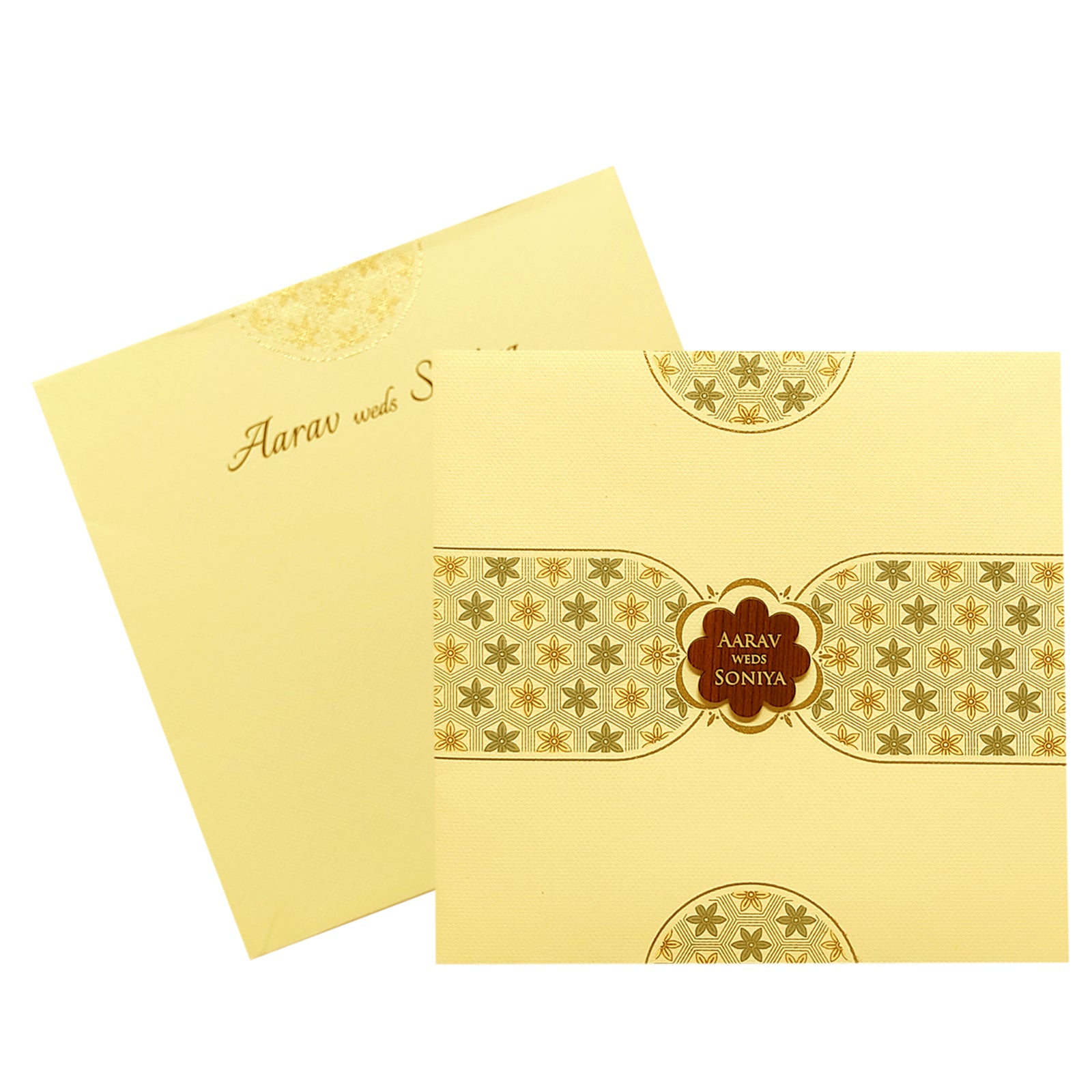 Pale Pink Floral Invitation Card-KRC29331