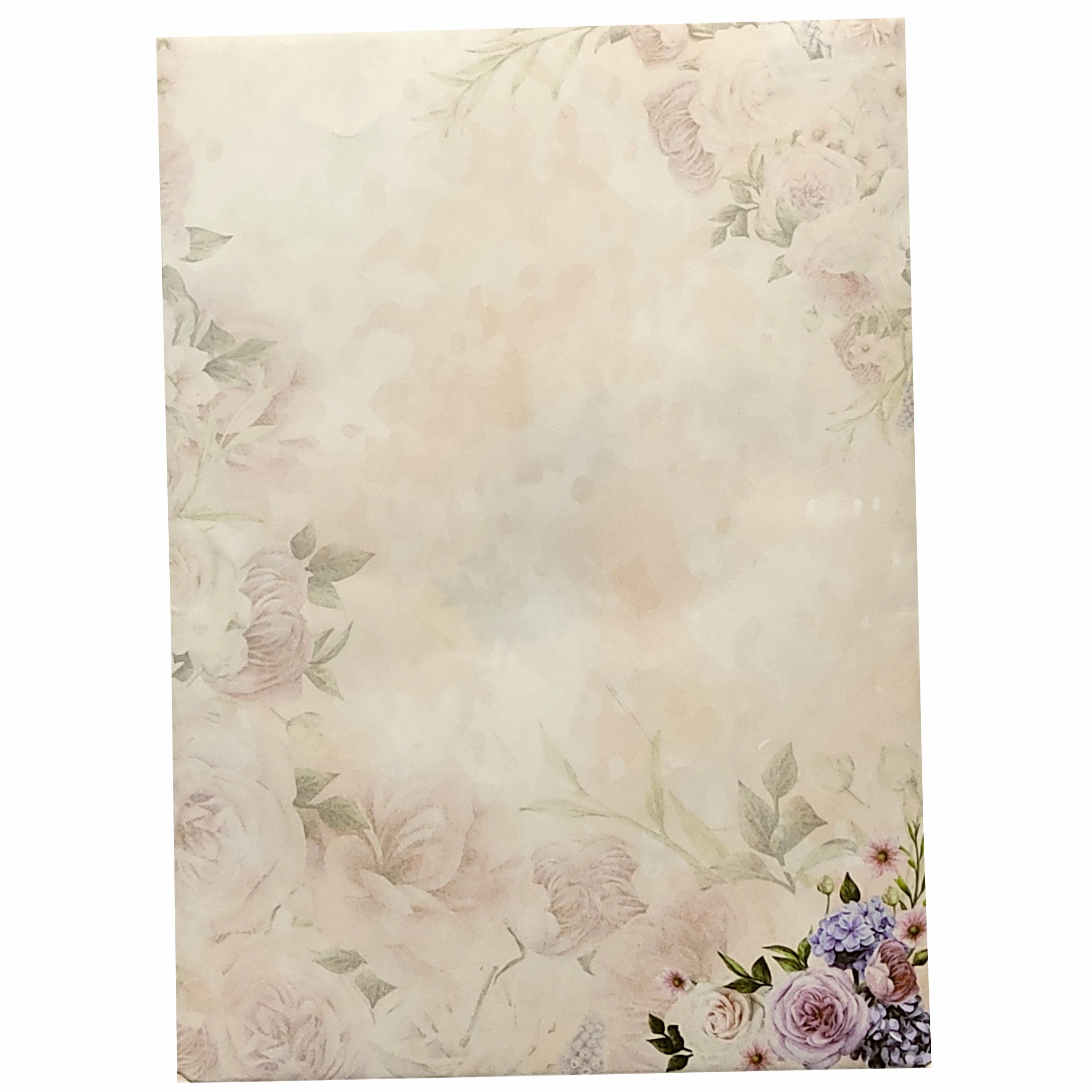 Pink Rose Floral Wedding Card-KNPP683P