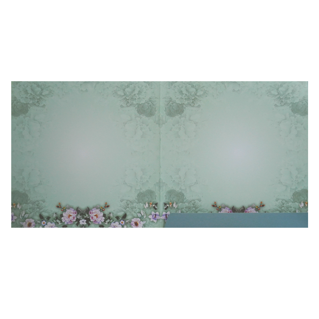 Greyish Blue Wedding Invitation-KNKD8106