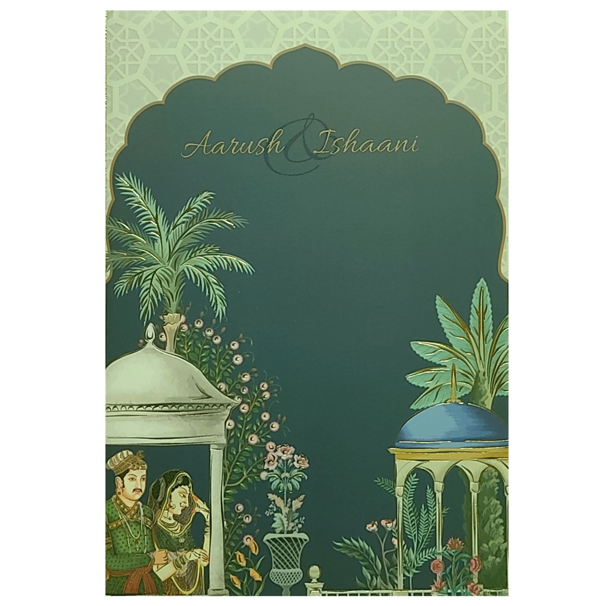 Grey Traditional Invitation Card-KRC29790