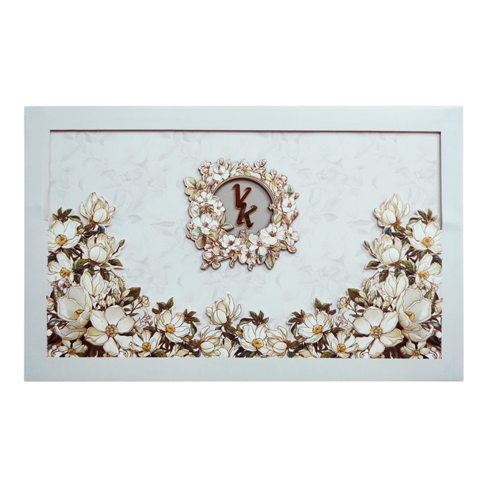 Grey Premium Padded Invitation Card-King of Cards