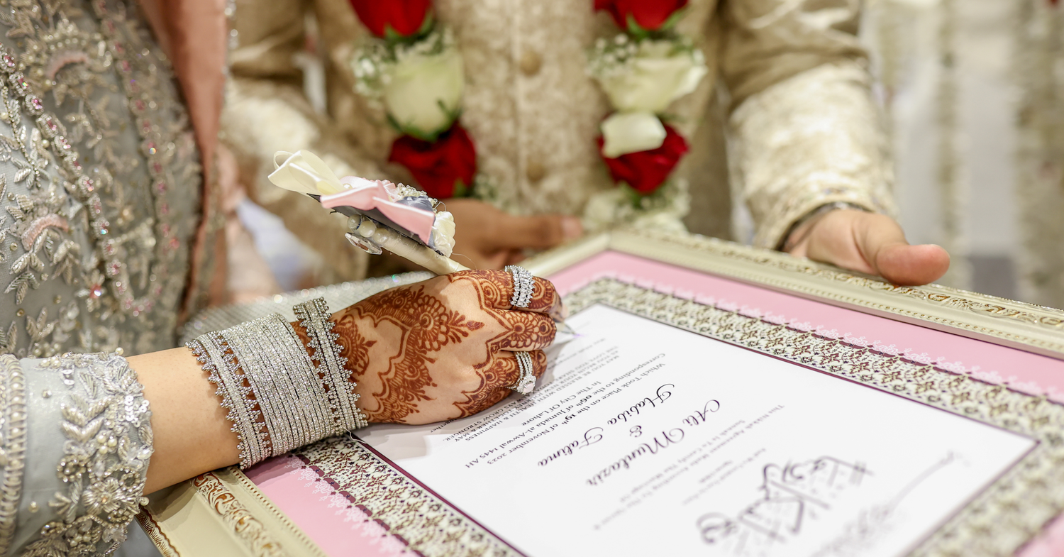 The First Thing Your Guests Touch Isn't the Food — It's the Nikah Card