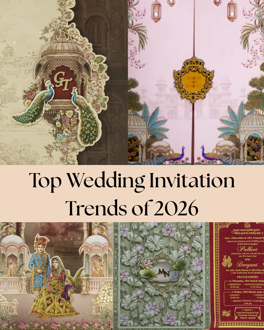 Top Wedding Invitation Trends of 2026