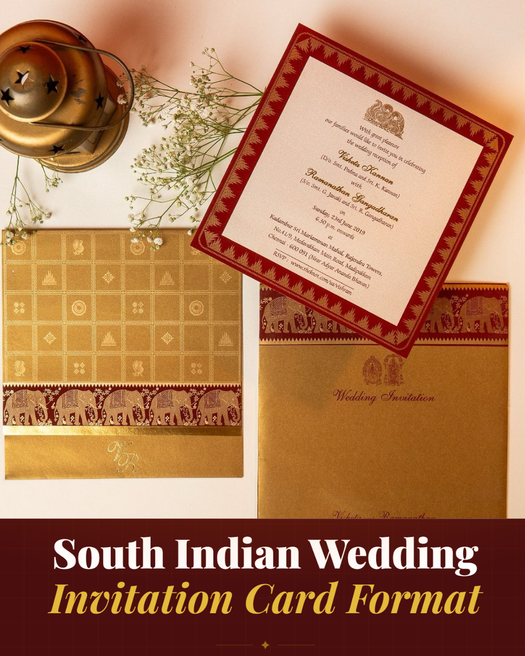 Traditional South Indian Wedding Invitation Format (Complete Guide)