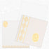 White and Gold Combination Ganesha Wedding Card-KNK1002