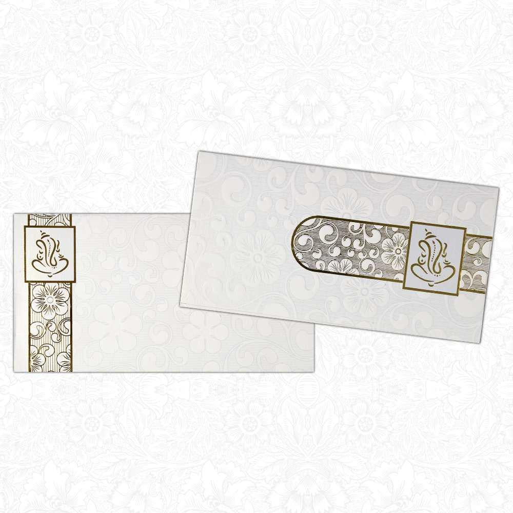 Invitation Card - Sheer White Invitation Card-KNK1010-King of Cards