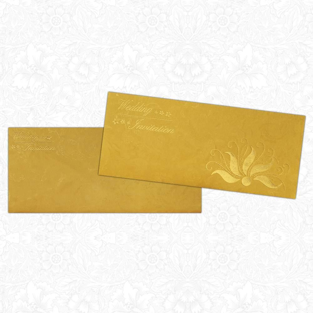 Gold Personal Invitation Card