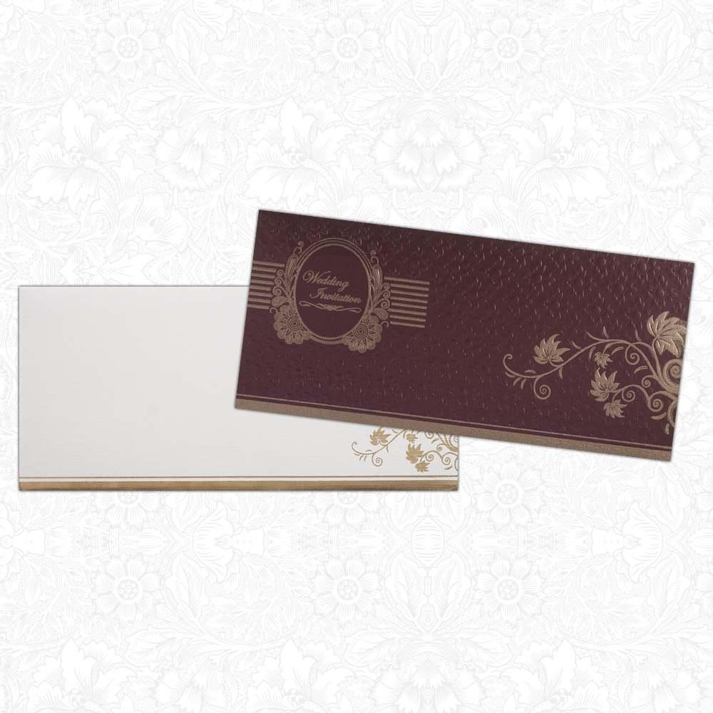 Maroon Personal Ganesha Wedding Invitation-King of Cards