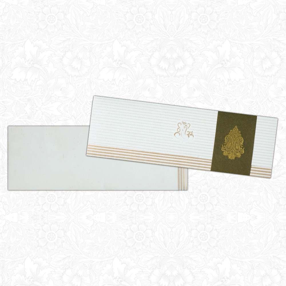 Invitation Card - Ganesha Cut-Out Designer Card-KNK1064