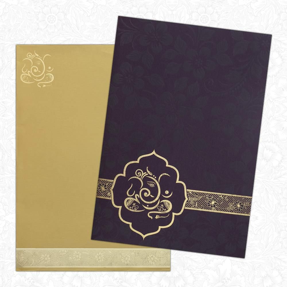 Invitation Card - Gorgeous Hindu Wedding Card-KNK1086-King of Cards