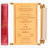 Gold Premium Scroll Invitation In Big Size With Box-KNK1113