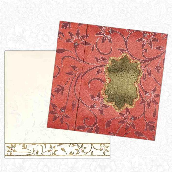 Book Style Interfaith Wedding Invitation Card -KNK1344-King of Cards