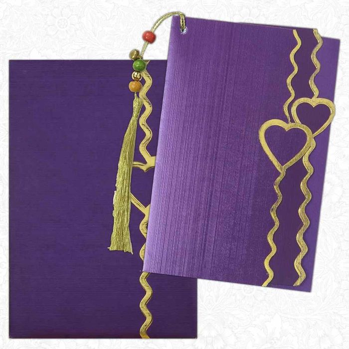 Invitation Card - Double Heart Shaped Wedding Invitation-KNK1365-King of Cards