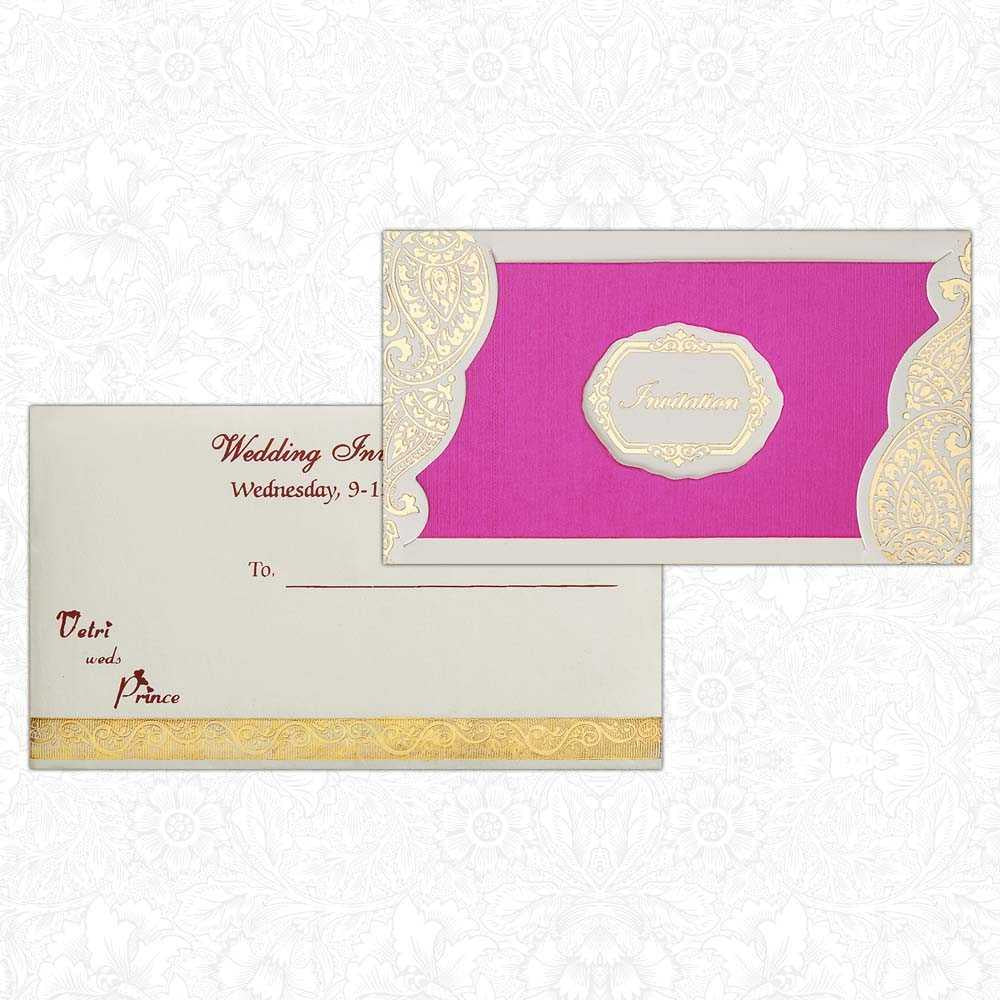 Invitation Card - Personal Indian Wedding Card-KNK1384