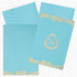 Blue Floral Wedding Invitation Card
