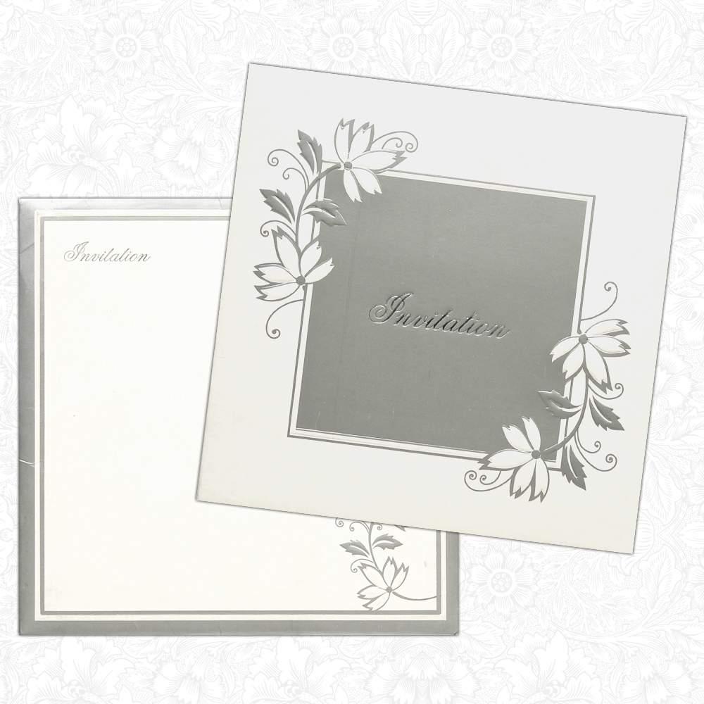Invitation Card - Square Wedding Card-KNK1551-King of Cards
