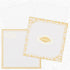Gold Floral Wedding Invitation Card-KNK1652