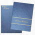 Blue Embossed Invitation Card