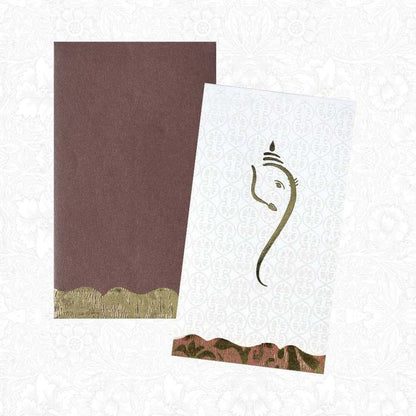 Invitation Card - Sonamukh Designer Ganesha Invitation Card-KNK1868-King of Cards