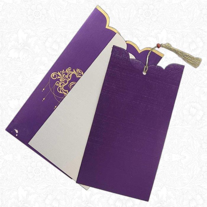 Invitation Card - Violet Personal Wedding Invitation-KNK1879-King of Cards