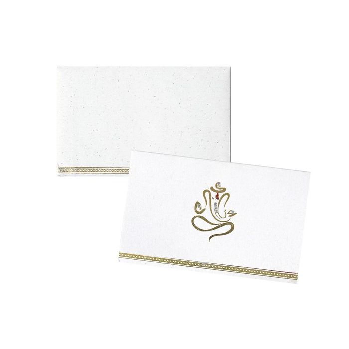 Shwetha Ganesha Inaugural Personal Wedding Invitation Card-KNK1908-King of Cards