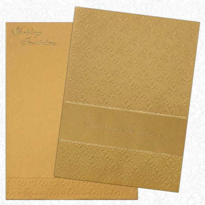 Invitation Card - Golden Wedding Invitation Cards-KNK1923-King of Cards