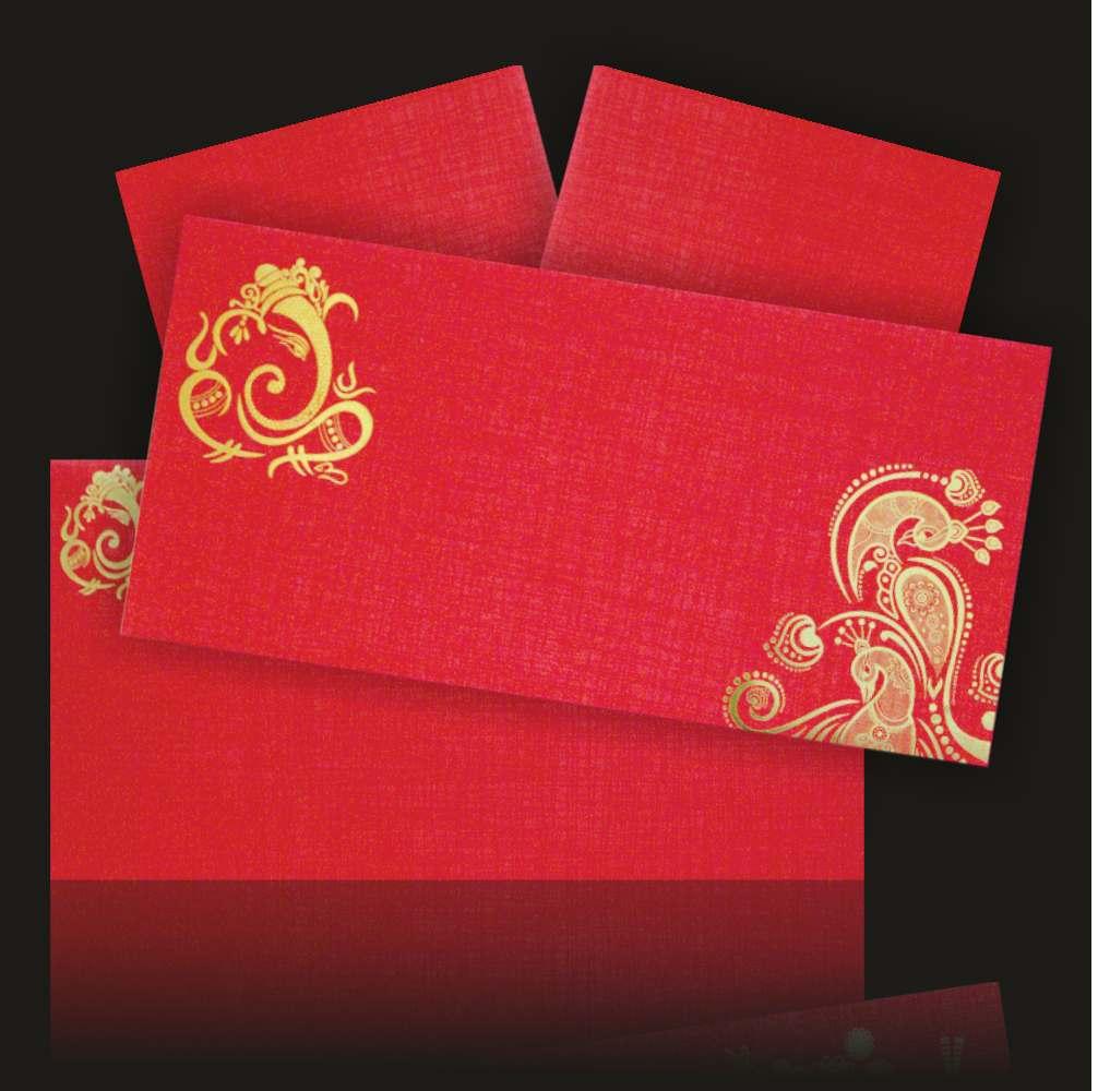 Red Peacock Design Personal Card