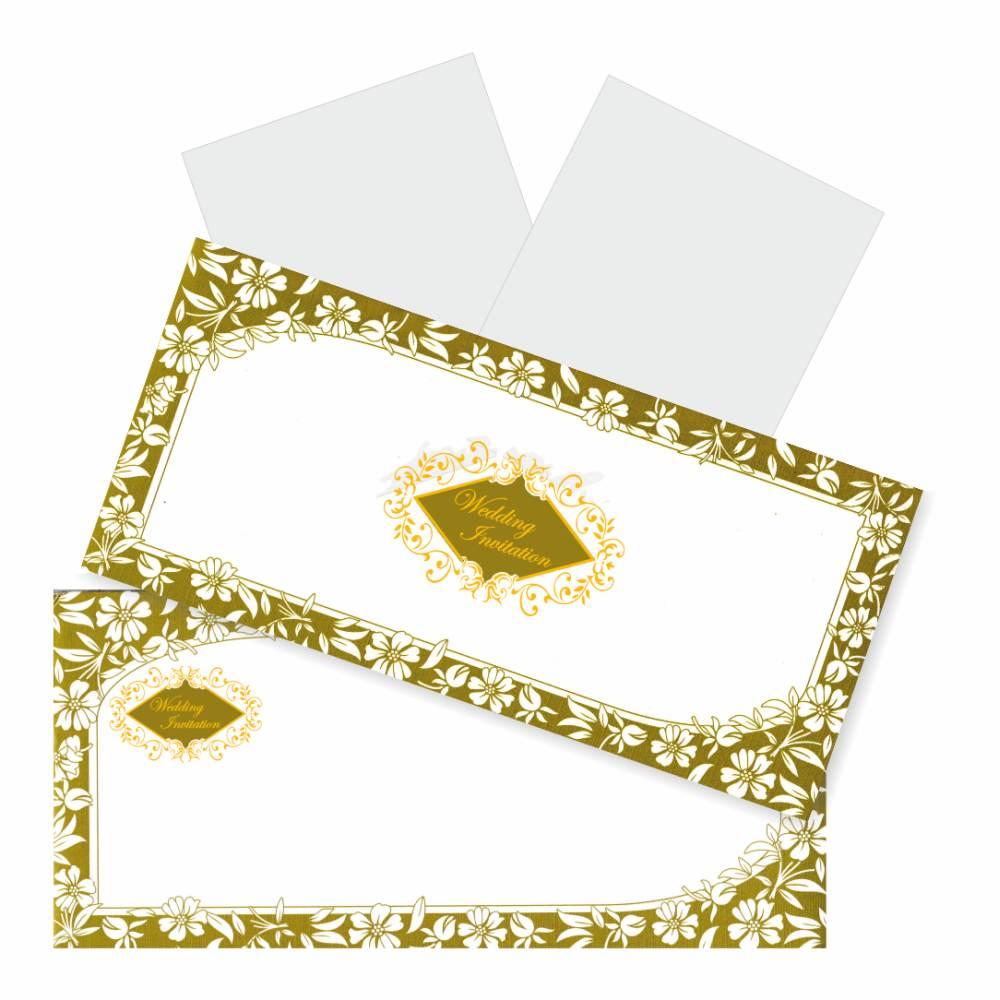 Green Golden Invitation Card-King of Cards