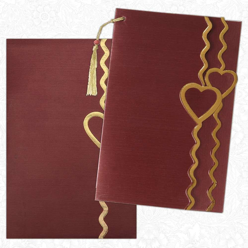 Invitation Card - Heart Shaped Personal Wedding Invitation-KNK2156