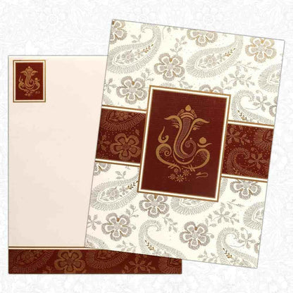 Invitation Card - Red Gold Glam Invitation Card-KNK2442