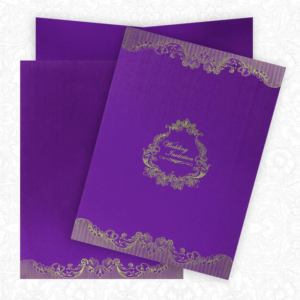Violet Wedding Card-King of Cards