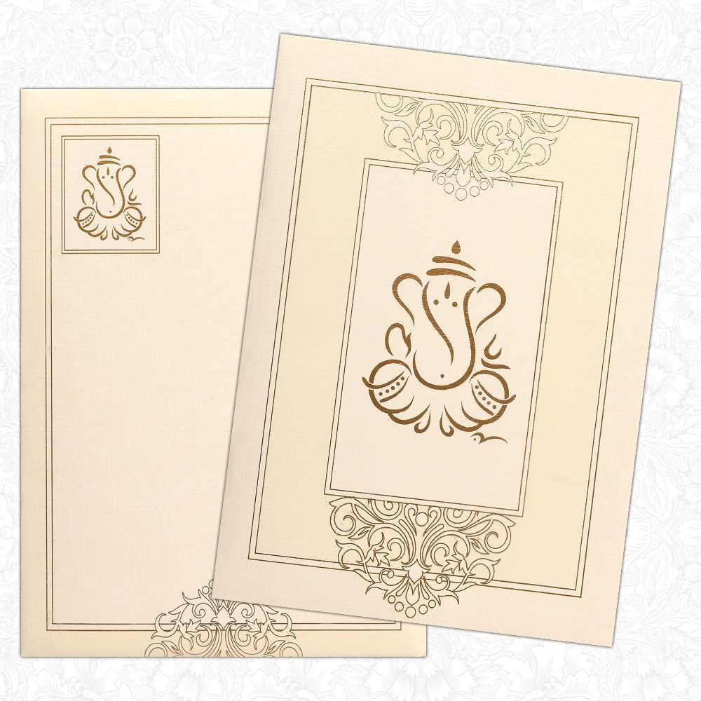 Invitation Card - Ethnic designed Marriage Invitation Card-KNK2494-King of Cards