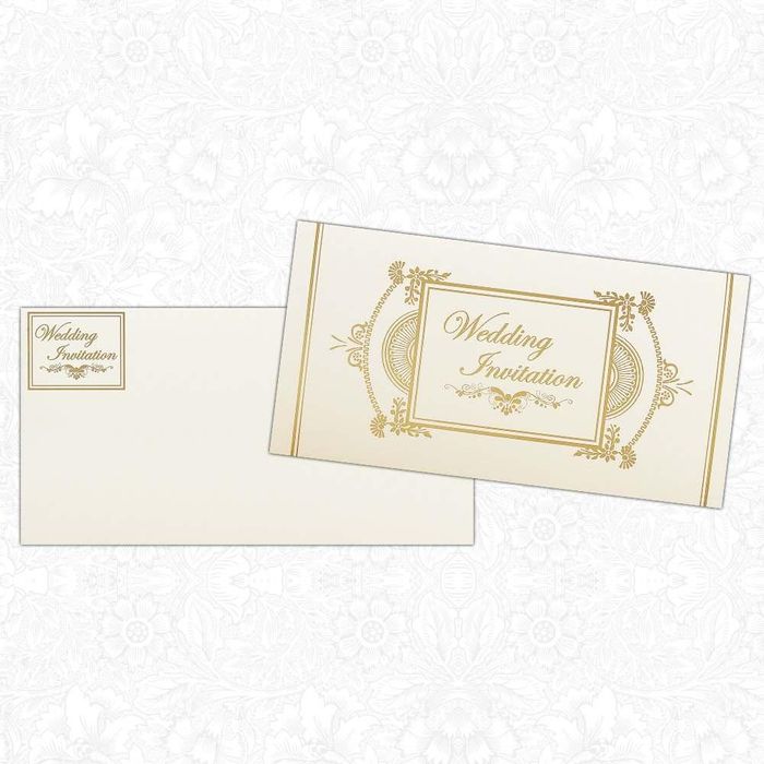 Invitation Card - Simple Yet Elegant Wedding Invitation Card-KNK2496-King of Cards