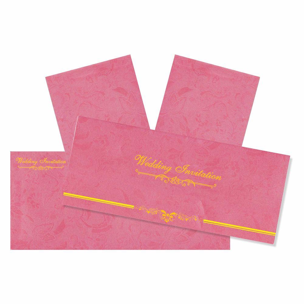 Pink Wedding Invitation Card