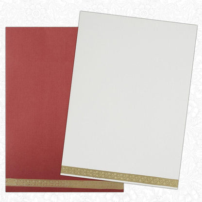 Invitation Card White Single Sheet Invitation Card