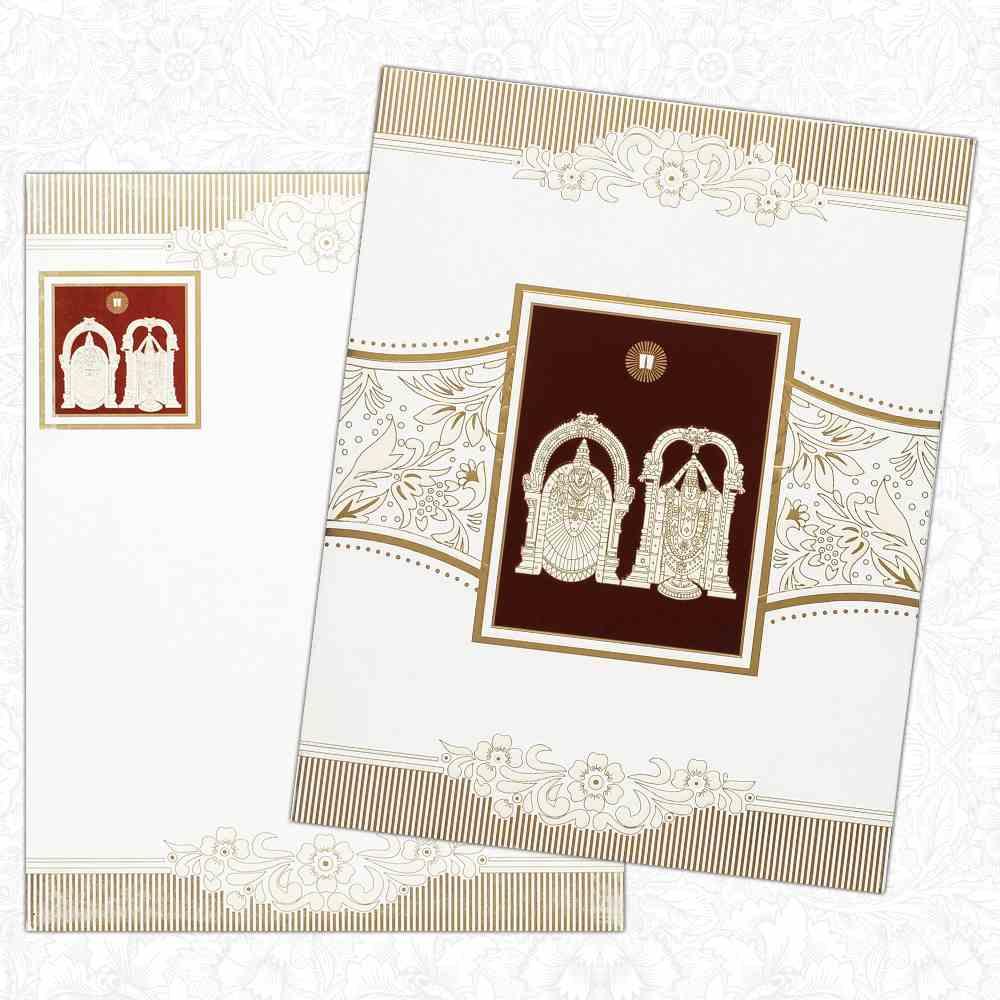 Invitation Card - Designer Balaji Family Invitation Card-KNK2692