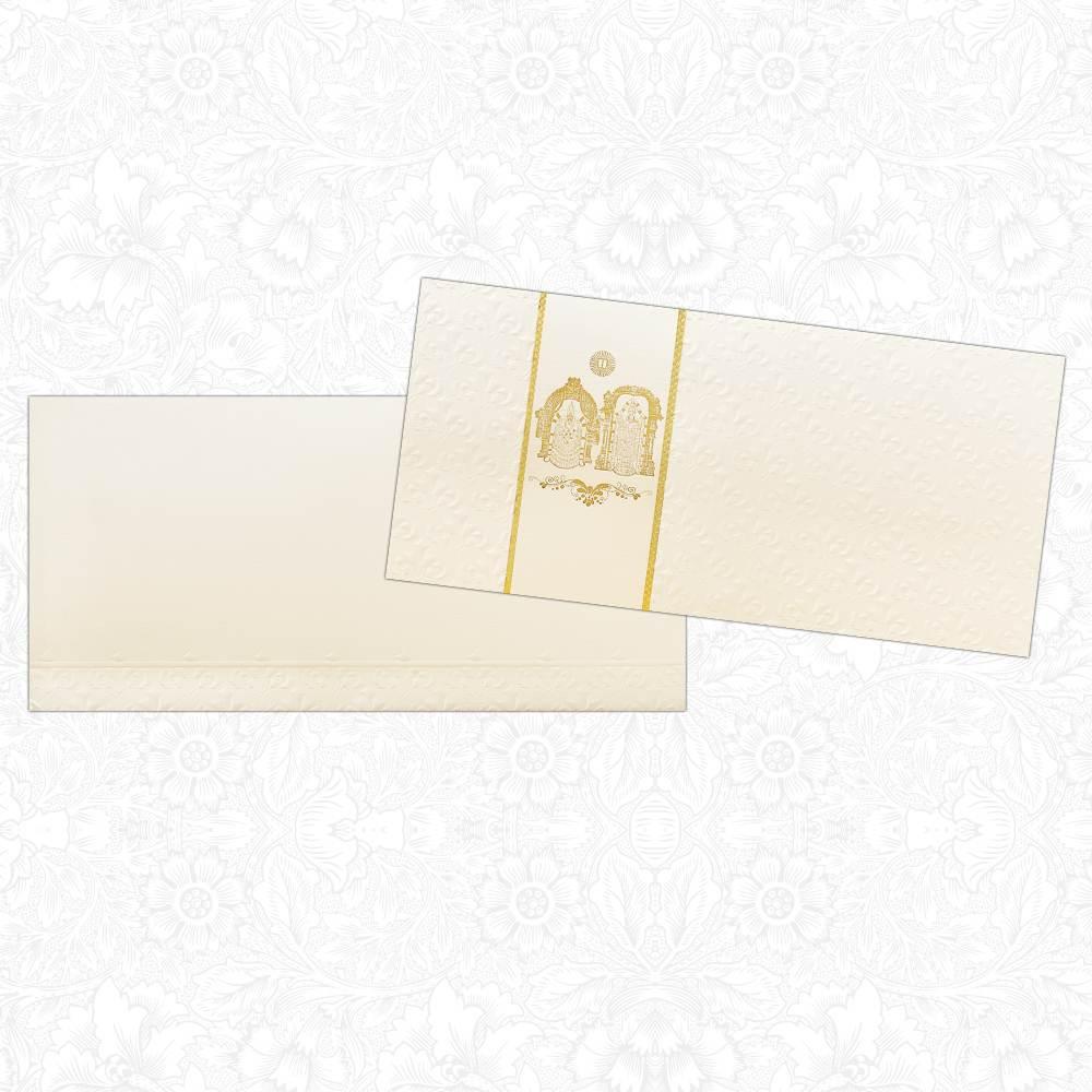 Select Supreme White Balaji Alamelu Marriage Cards from our large collection of designer wedding cards. The wedding card design are amongst latest trend which may not found at local wedding card shop.