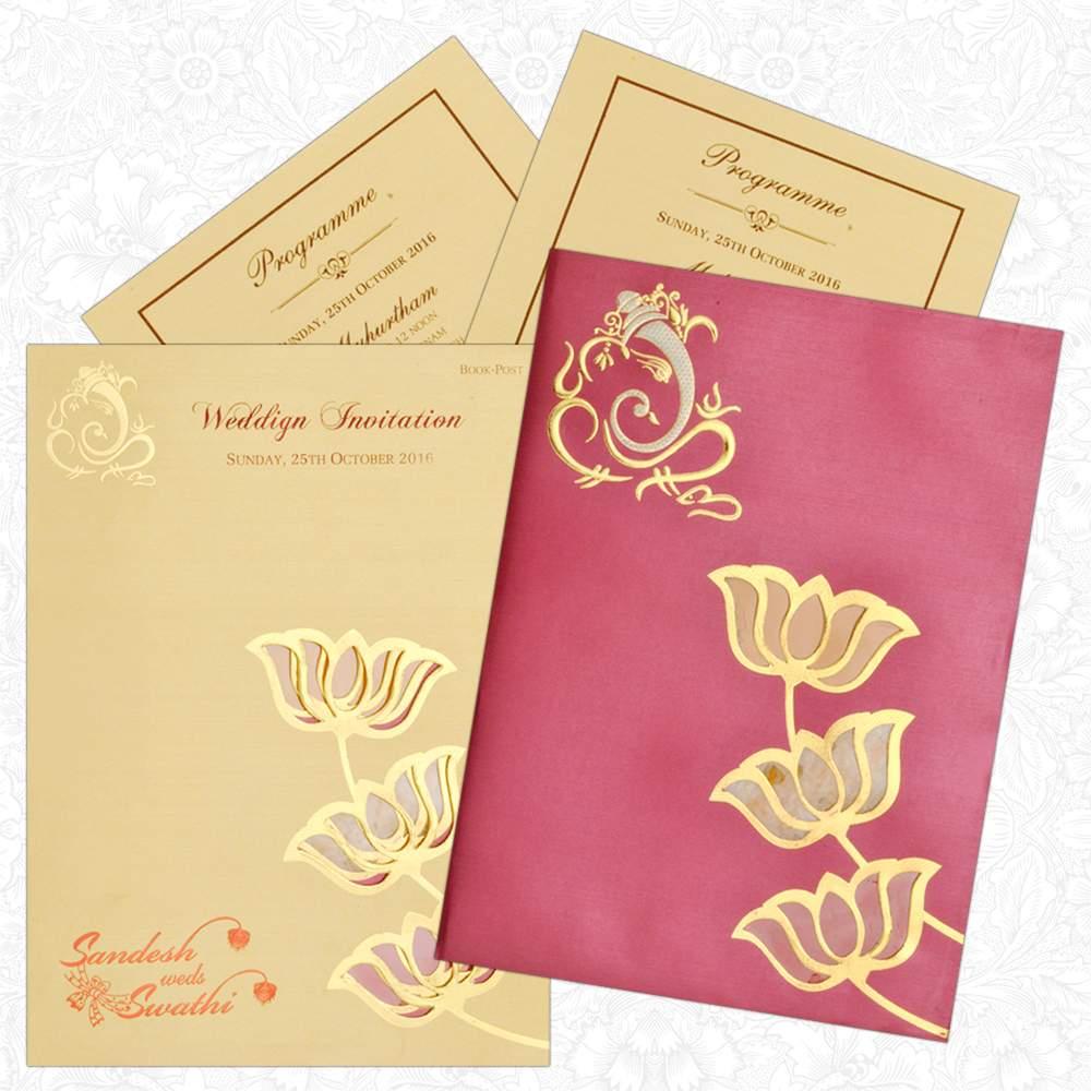Red HinduInvitation Card