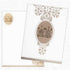 Invitation Card - Lord Balaji Card in White and Beige - KNK2834