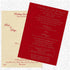 Red Single Sheet Cream Cover Invitation-King of Cards