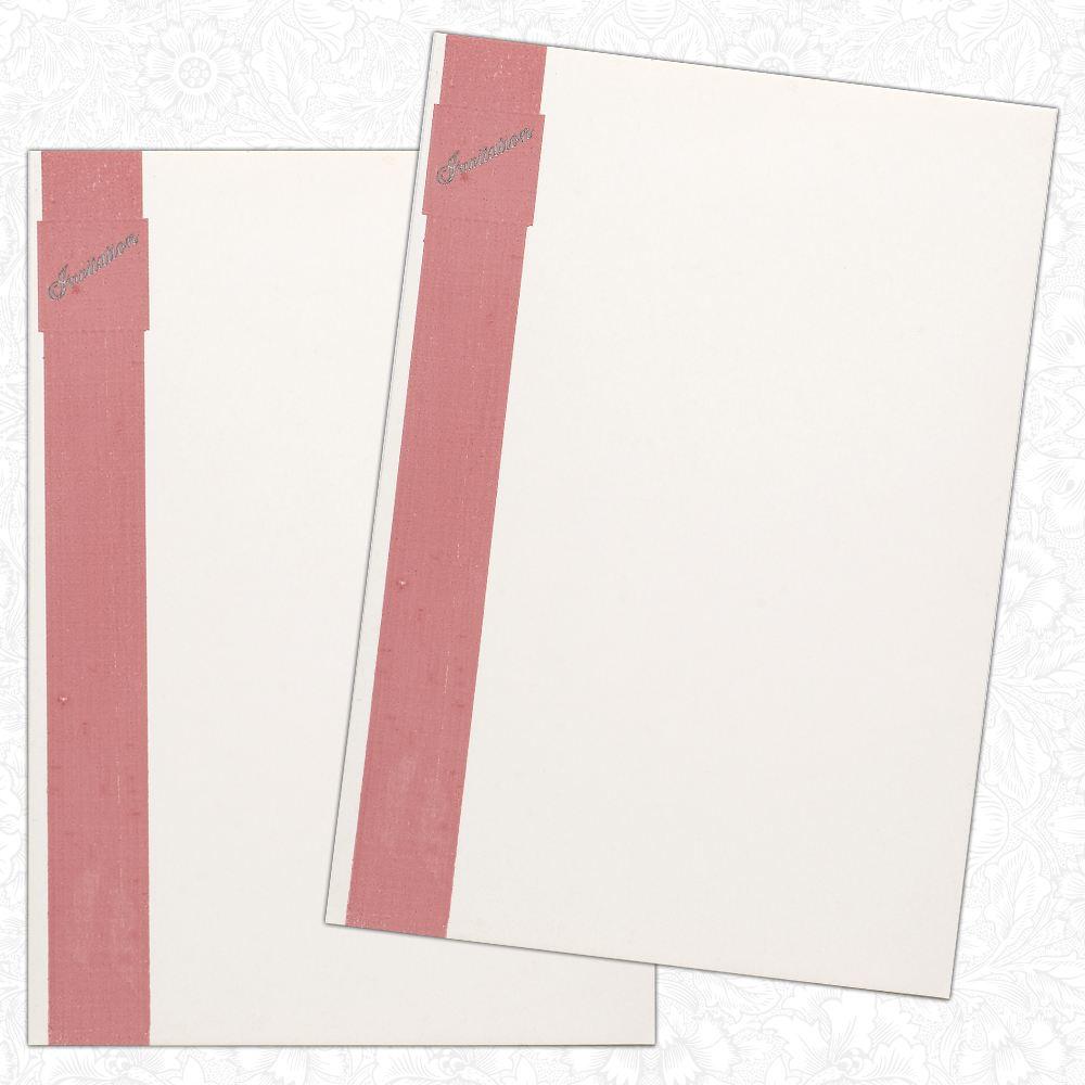 Invitation Card Plain Pink MultiCeremony Invitation Card-KNK2848