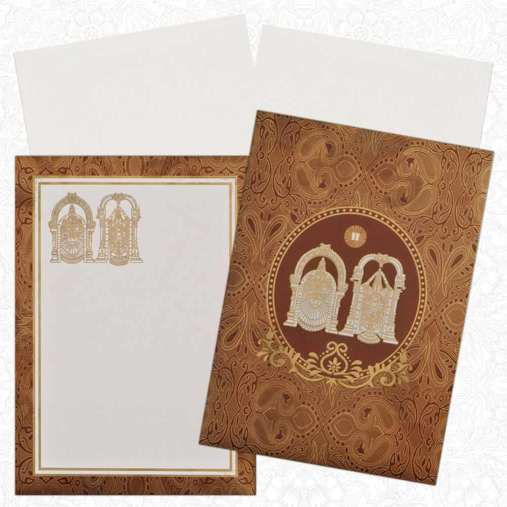 Invitation Card - Blessings of Balaji Padmavathi Wedding Card-KNK2980