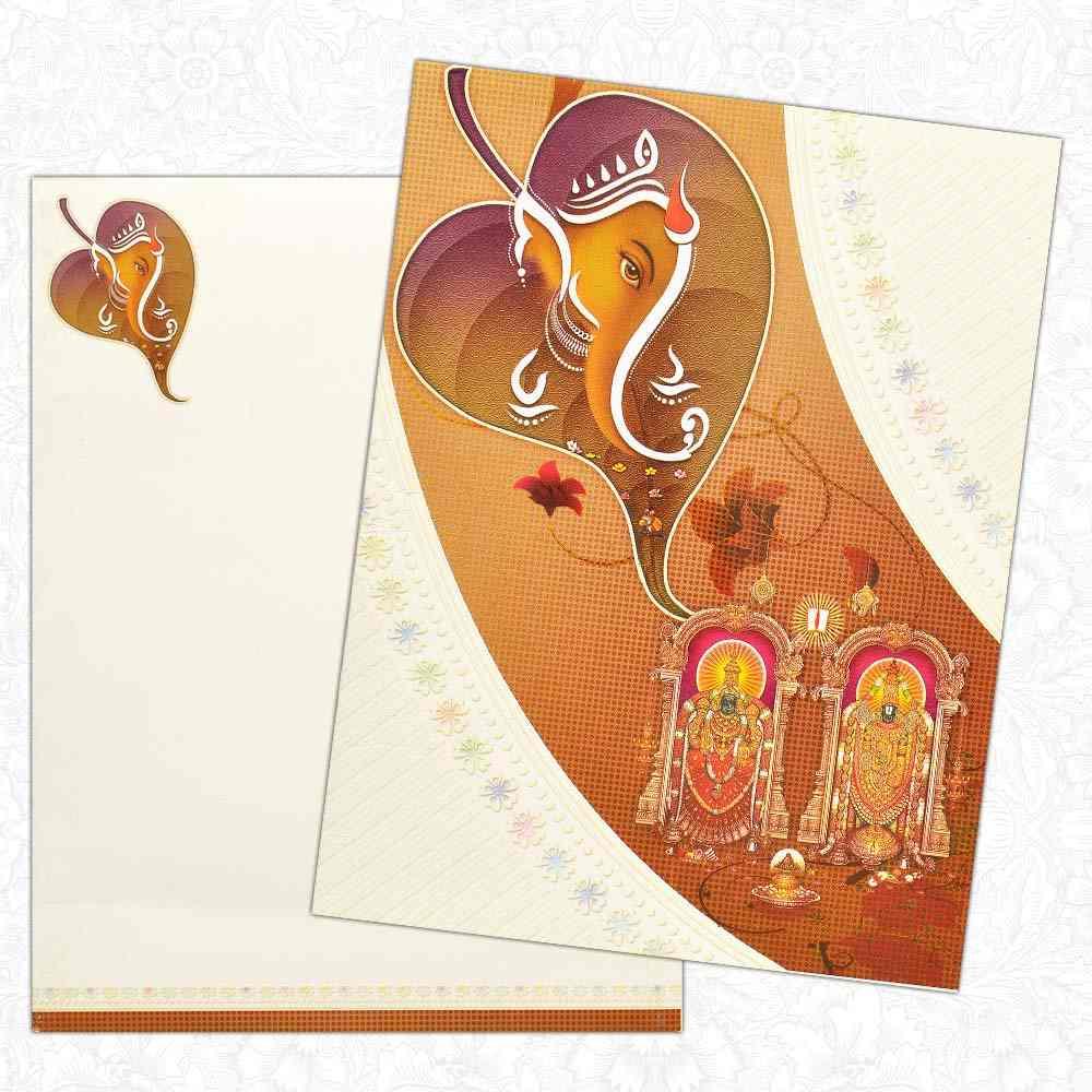 Ganesha Balaji Alamelu Trendy Shaadi Card