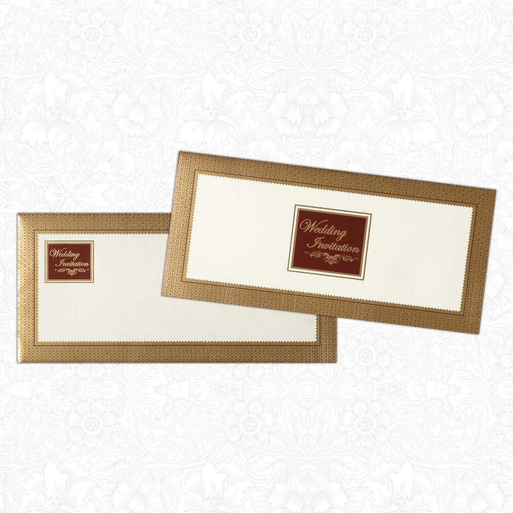 Invitation Card - Horizontal Wedding Invitation Card-KNK3176-King of Cards