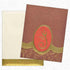 Invitation Card - Metallic Brown Invitation Card with Divine Lord Ganesha-KNK3429-King of Cards