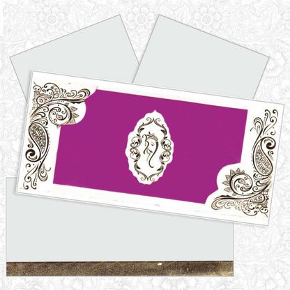 Invitation Card - Personal Pink Ganesha Card - KNK3603-King of Cards